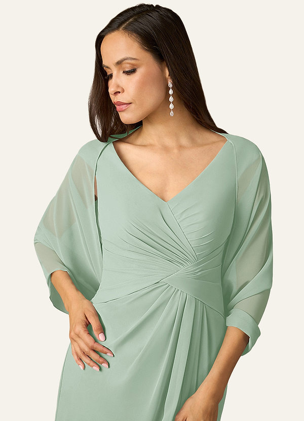 front Azazie Matching Color Sarah Chiffon Wrap