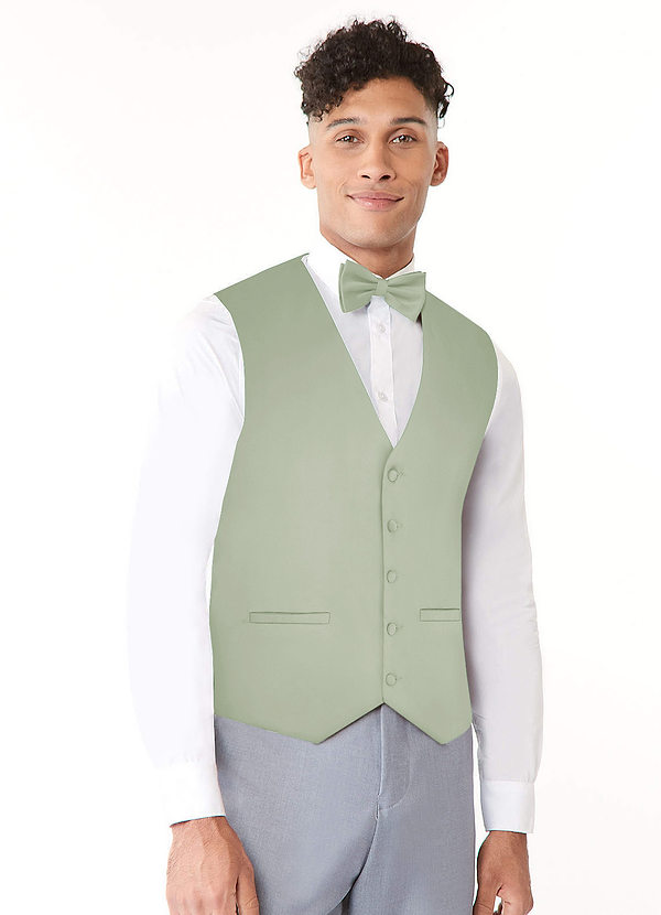 front Stretch Satin Vest
