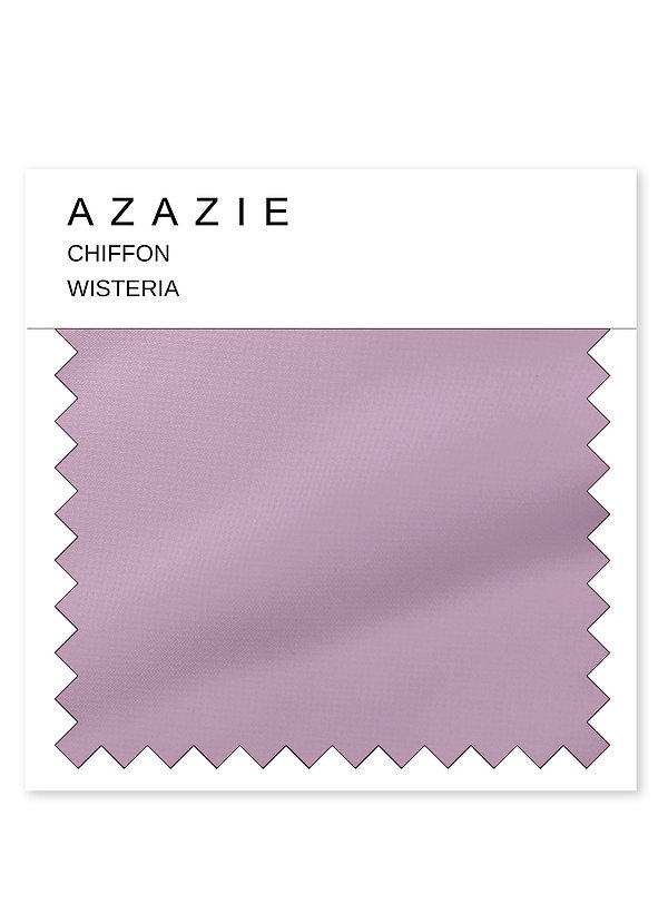 front Azazie Blauweregen chiffon staal