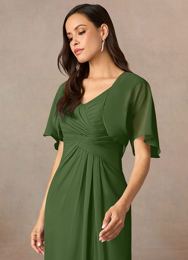 front Azazie Bijpassende Kleur Salome Chiffon Wrap
