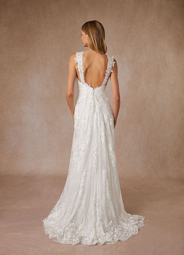 back Azazie Penelope Wedding Dress