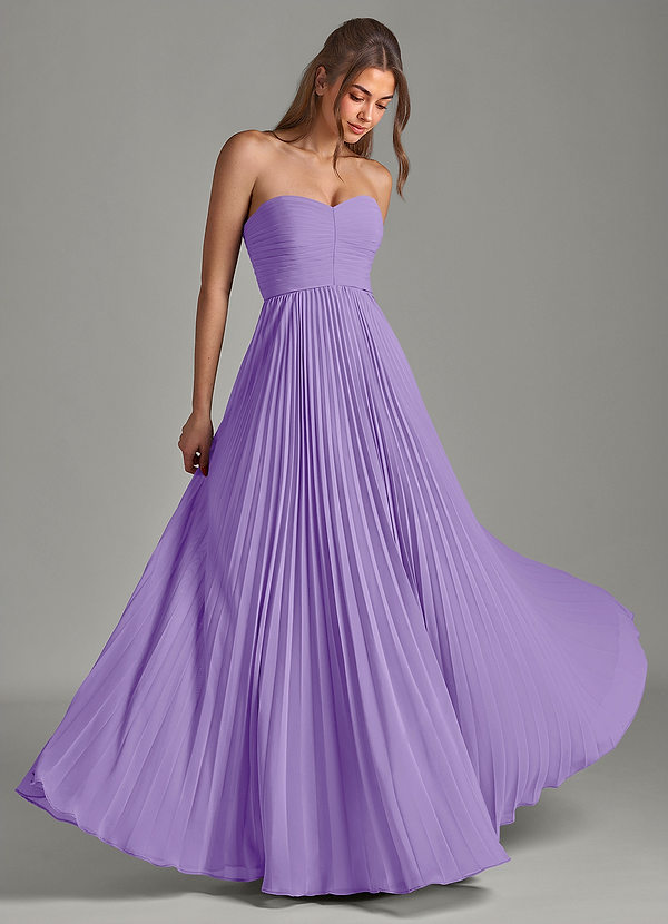 Azazie Chiana Abiti da Damigella Abito A-Line in Chiffon Senza Cinturino Tahiti image1