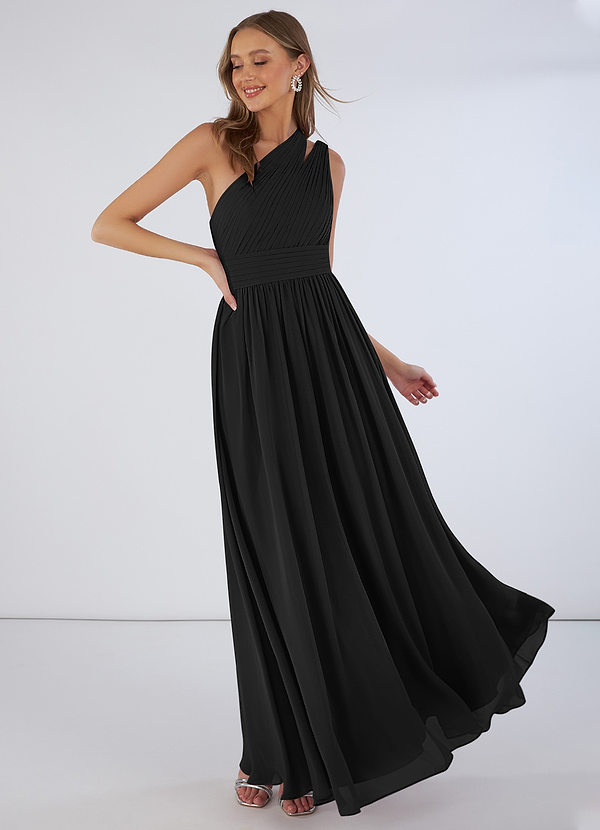 Black Azazie Molly Bridesmaid Dresses | Azazie