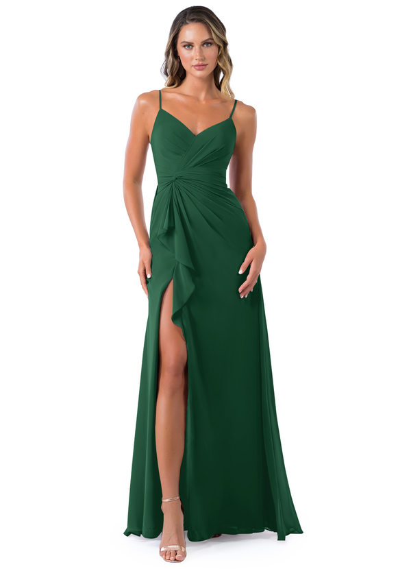Dark Green Azazie Emerald Bridesmaid Dresses | Azazie