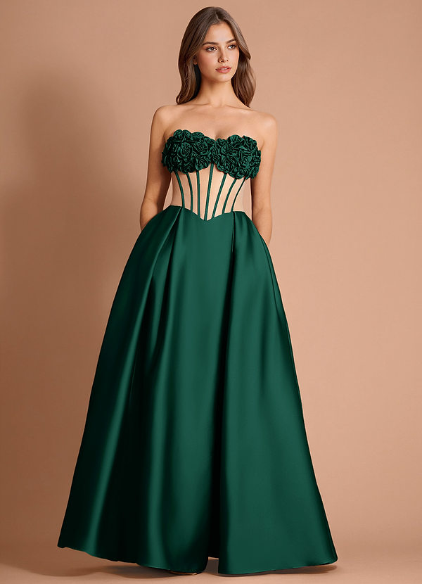 Robe Longue Émeraude Zorina image1