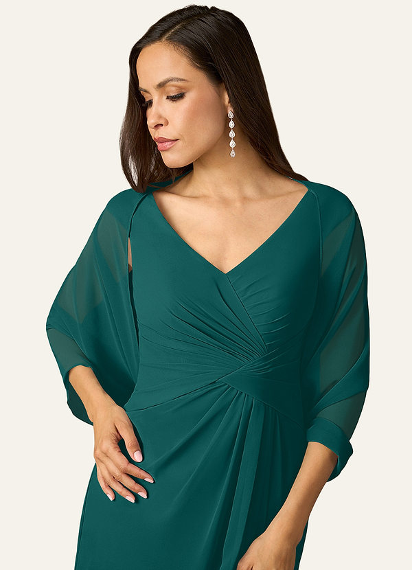 front Azazie Coprispalle In Chiffon Sarah In Colore Abbinato