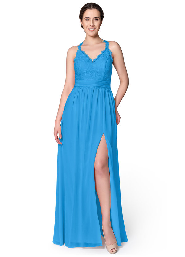 Azazie Cassidy Bridesmaid Dress - Ocean Blue | Azazie