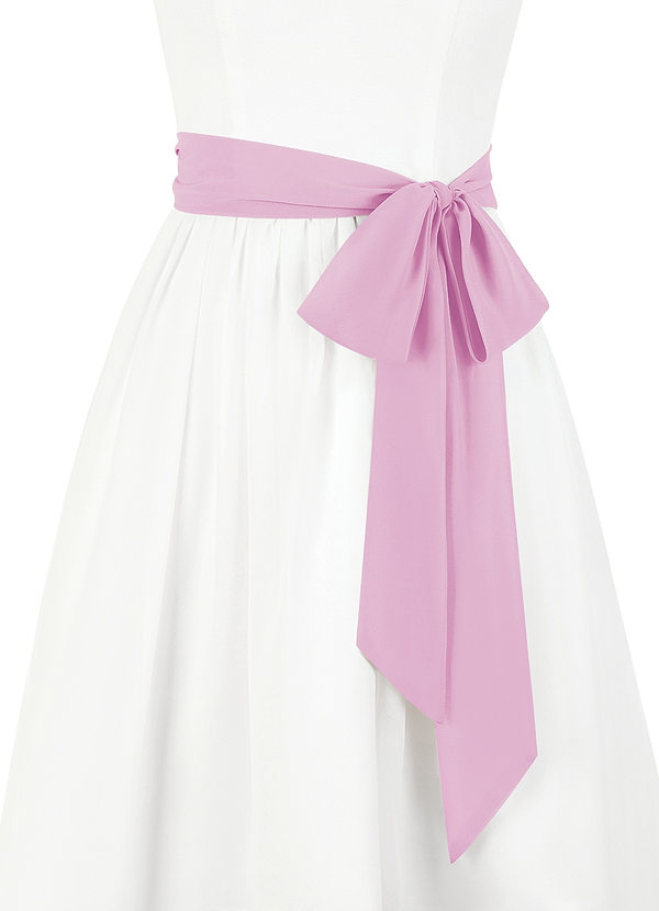 front Azazie – Chiffon-Schärpe in passender Farbe