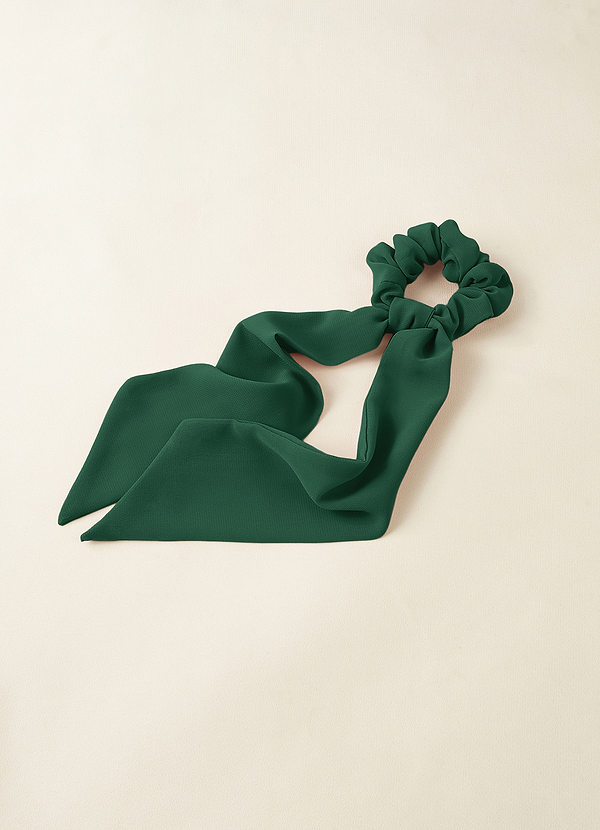 front Farblich passendes Chiffon-Haartuch-Scrunchie