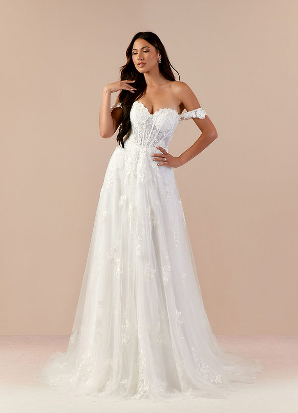 Azazie Florentina Wedding Dress back