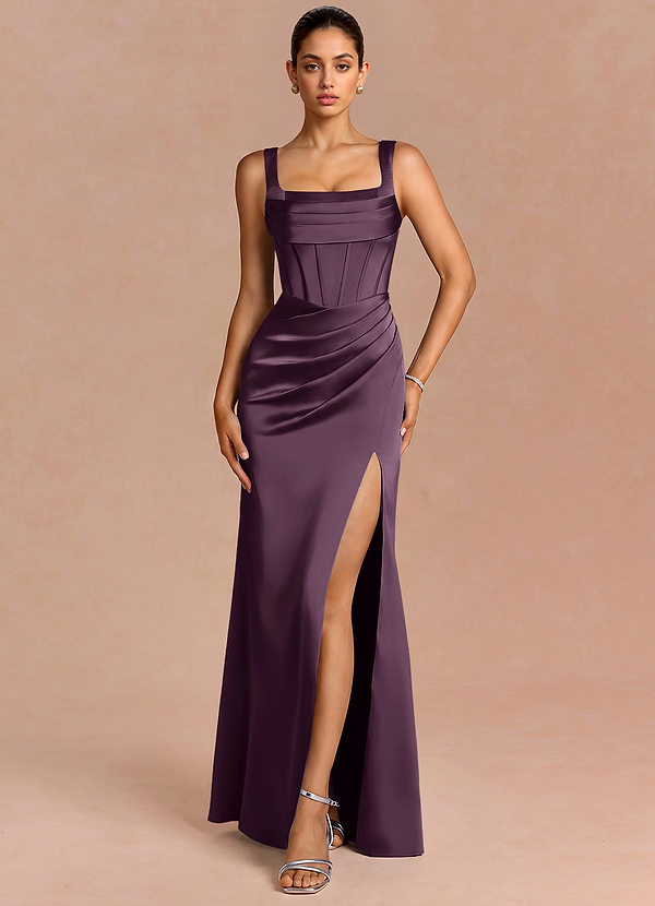 Amora Dark Purple Maxi Dress image1