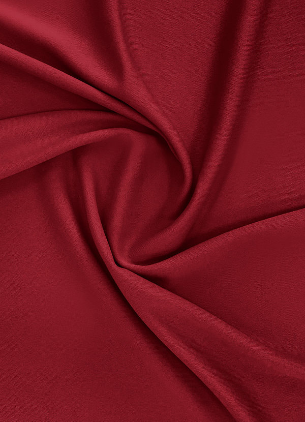 front Azazie Burgundy Stretch Lining Fabric By the Yard