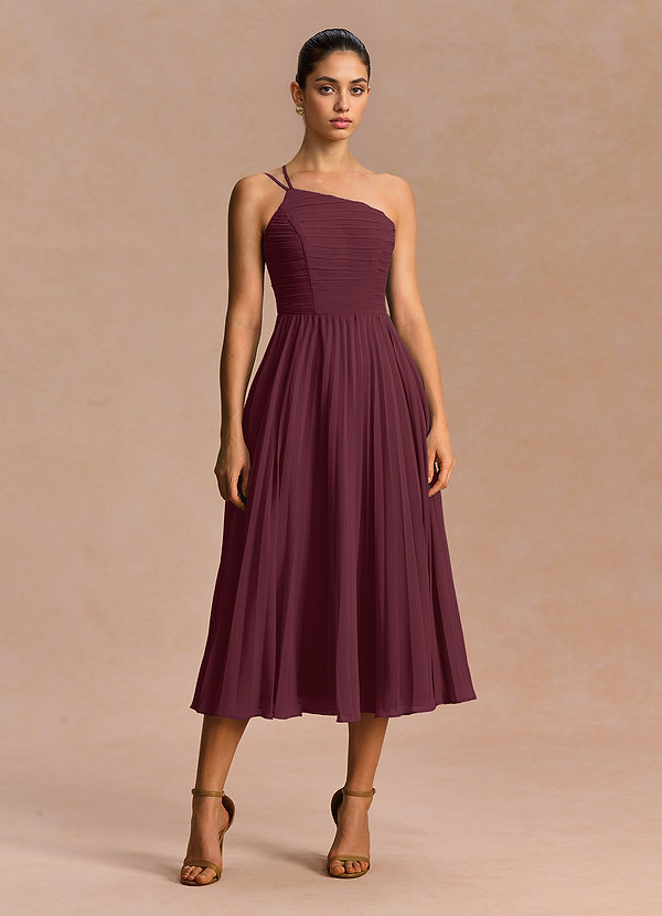 Oliva Wine Midi Dress image1