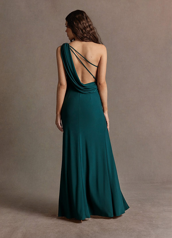 Lea Forest Green Backless Gown image1