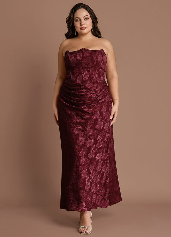 Maxi jurk Ezrena Wijn image1