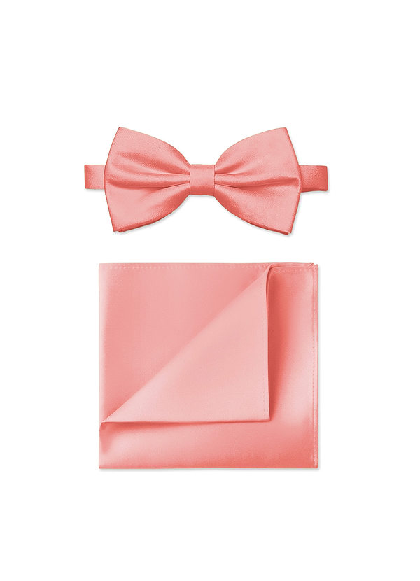 front Set aus Fliege und Einstecktuch aus mattem Satin für Herren