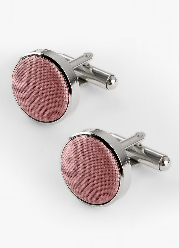 Rounded Matte Satin Cuff Links front