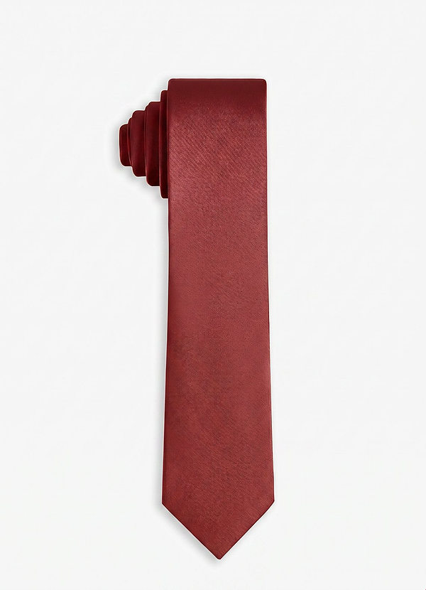 front Corbata fina de satén elástico