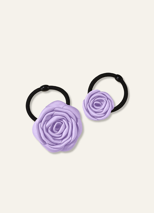 front Darling Poise Ivory Flower 2-Piece Hair Tie Set