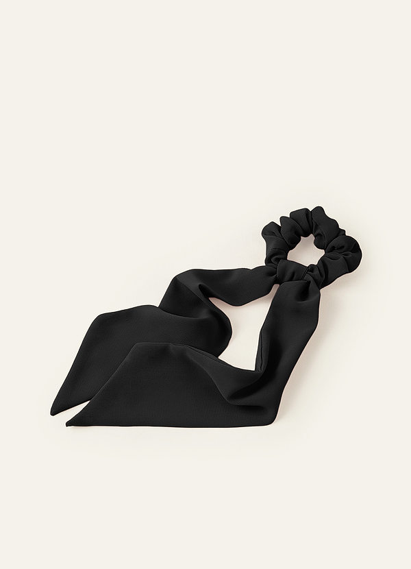 front Matching Color Chiffon Hair Scarf Scrunchie