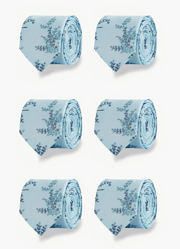 front Matte Satin Matching Groomsmen Tie Set – 6 Pieces