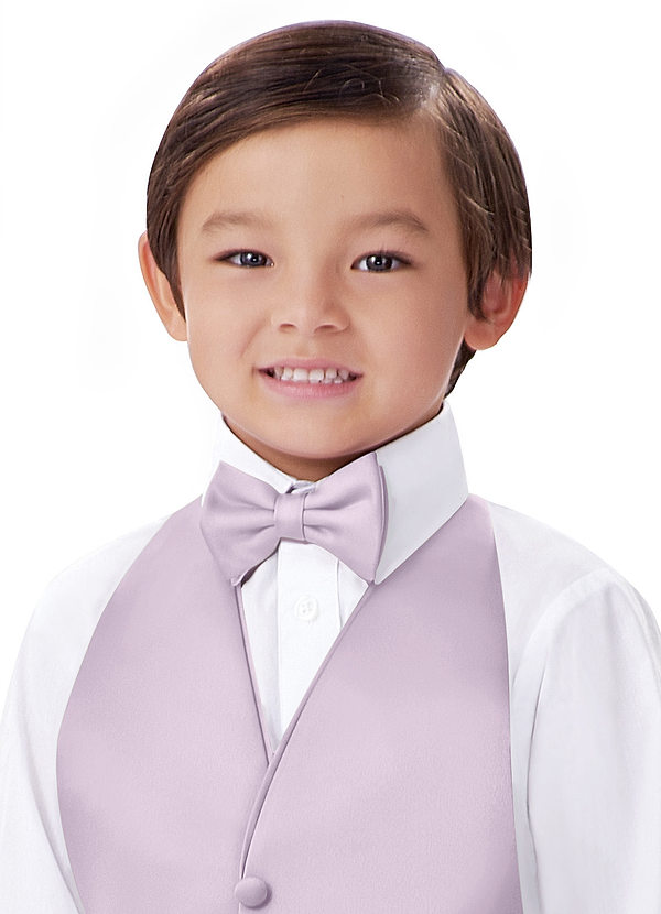 front Nœud papillon pré-noué en satin mat pour garçon