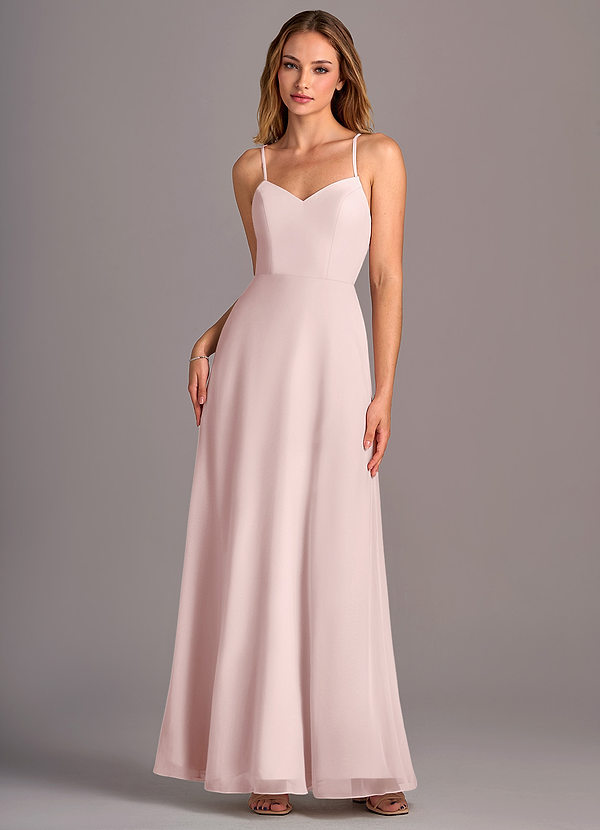 Azazie Mei Suknie dla druhen Linia A Szyfon Do ziemi Sukienka image1