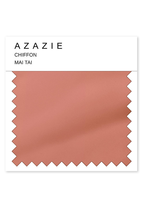 front Azazie MAI TAI Chiffon Swatch