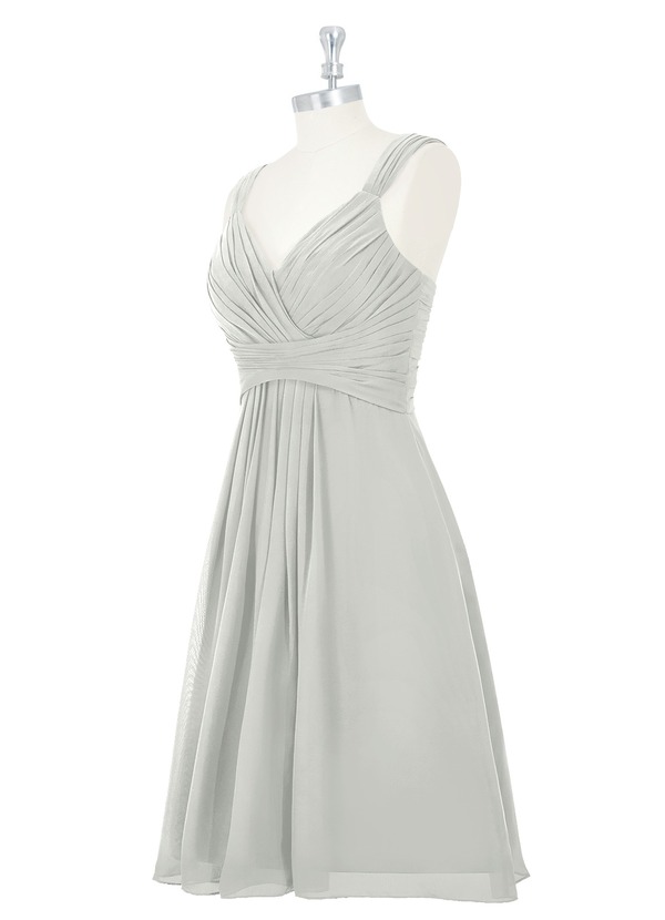 Azazie Clara Bridesmaid Dress - Silver | Azazie
