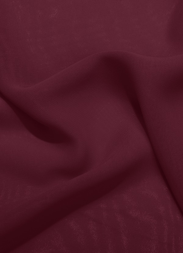 front Azazie Cabernet Chiffon Fabric By the Yard