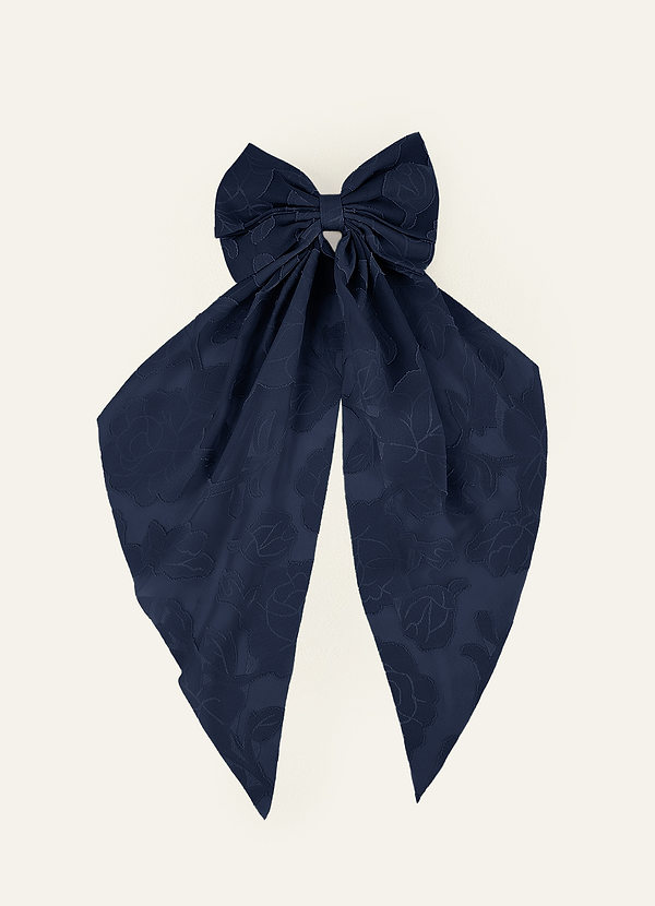 front Bijpassende kleur bloemen burnout strik haarspeld