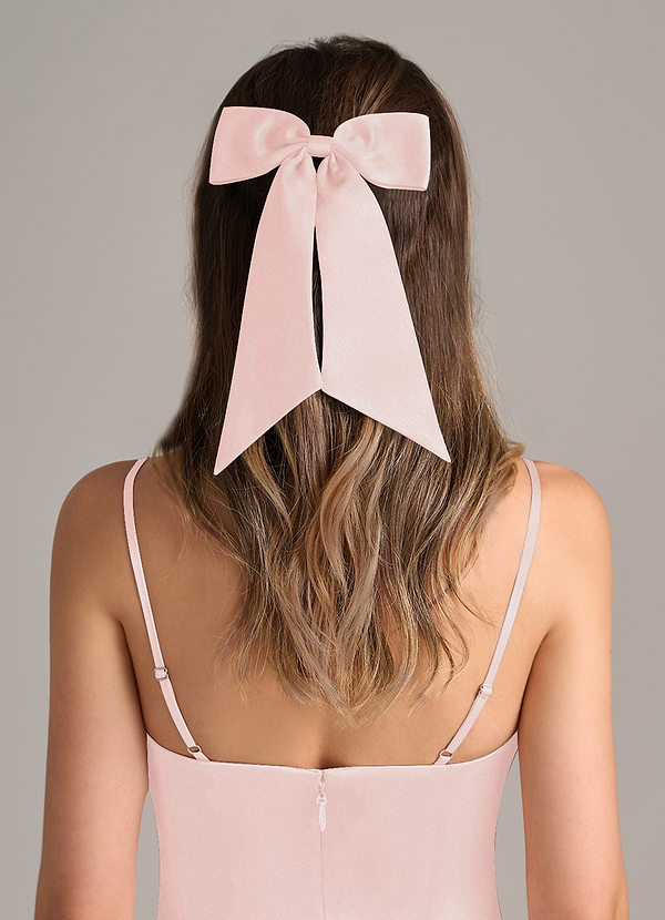 front Matching Color Bow Hair Clip Set