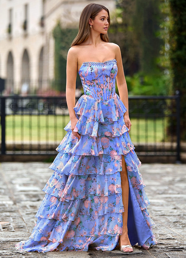 Papapym Purper Galajurk met bloemenprint image1