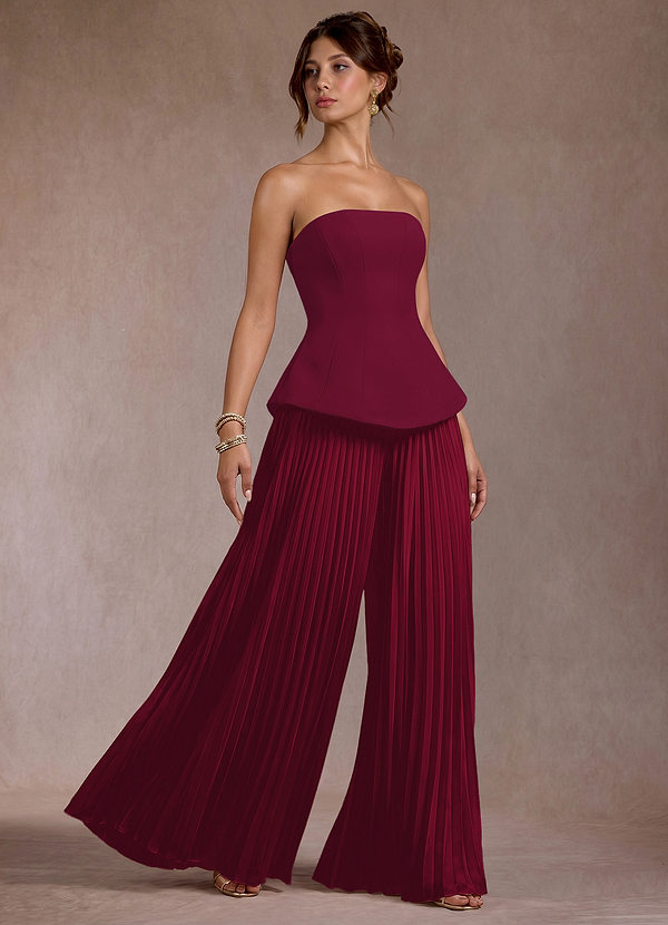 Coraline Merlot Bandeau Jumpsuit image1