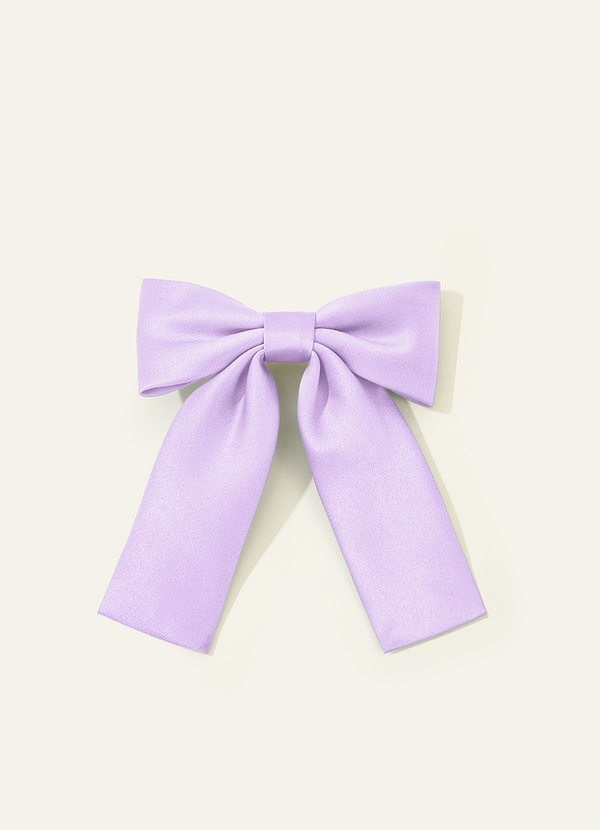 front Girls Satin Bow Hair Clip