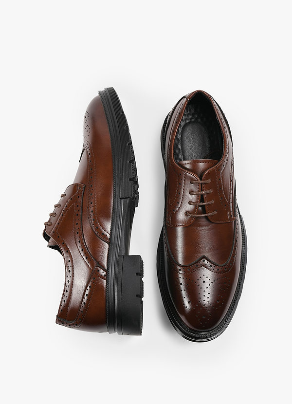 PU Brogue Business Loafers front