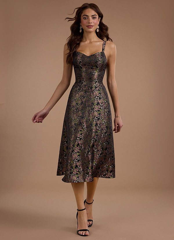 Elsie 무디 플로럴 미디 드레스 image1