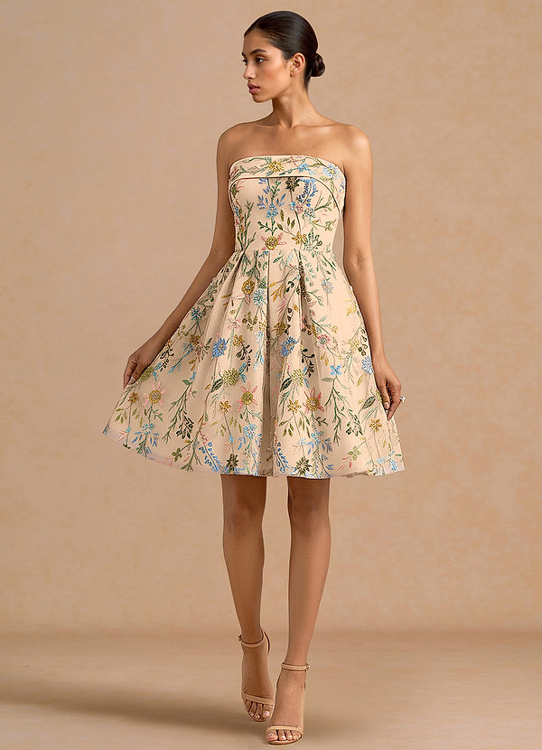 Vestido Champán Multi Mini Evangeline image1