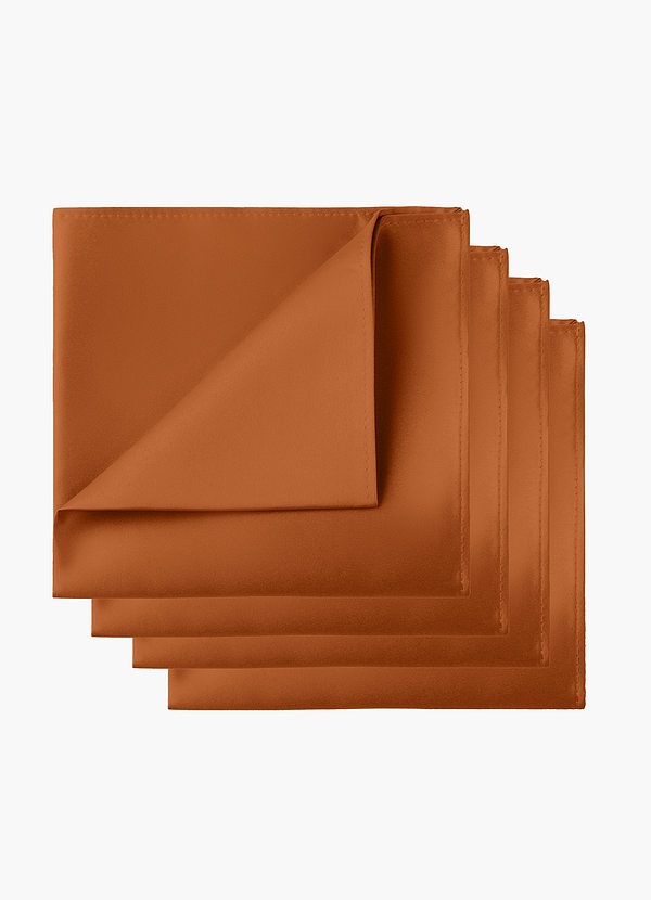 front Ensemble de 4 pochettes en satin mat