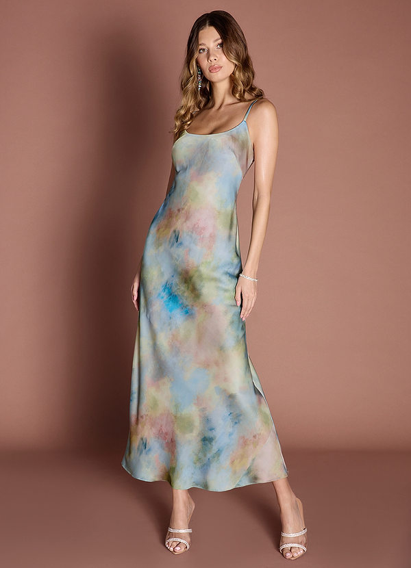 aqua watercolor maxi dress Skyler Watercolor Maxi Dress Ready to Ship
