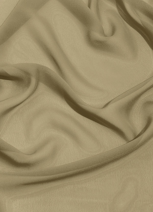 front Azazie Moosgrün Chiffon-Stoff Meterware