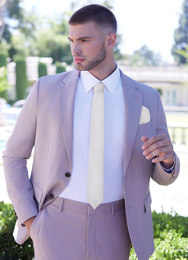 front Gentlemen's Collection Matte Satin Skinny Tie
