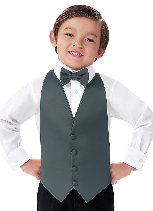 front Boy's Matte Satin Vest