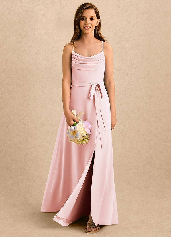 Azazie Jasslyn Girls Formal Sukienki dla dziewczynek sypiących kwiaty  image1
