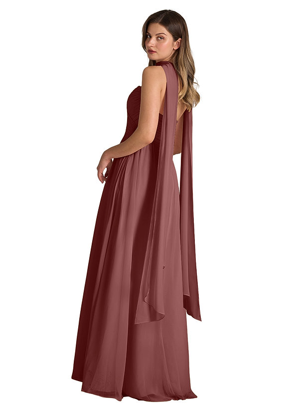 front Azazie Sciarpa in chiffon di colore abbinato
