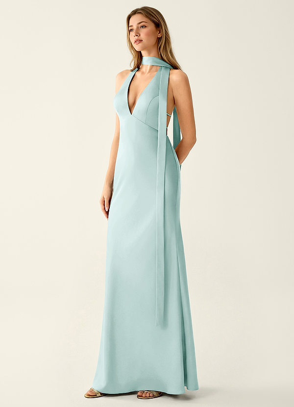 Wrenllien Mist Satin Prom Dress image1