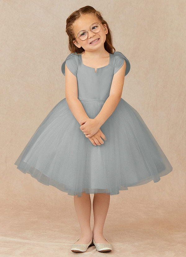 Malinda Ball-Gown with Sleeves Tulle Dress