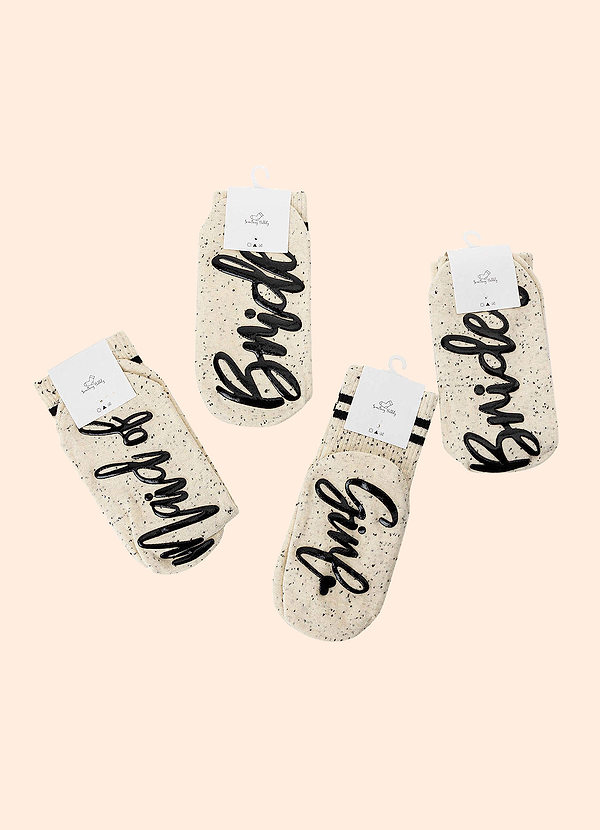 front Bridal Party Socks
