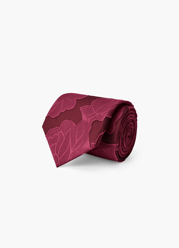 front Floral Burnout Modern Tie
