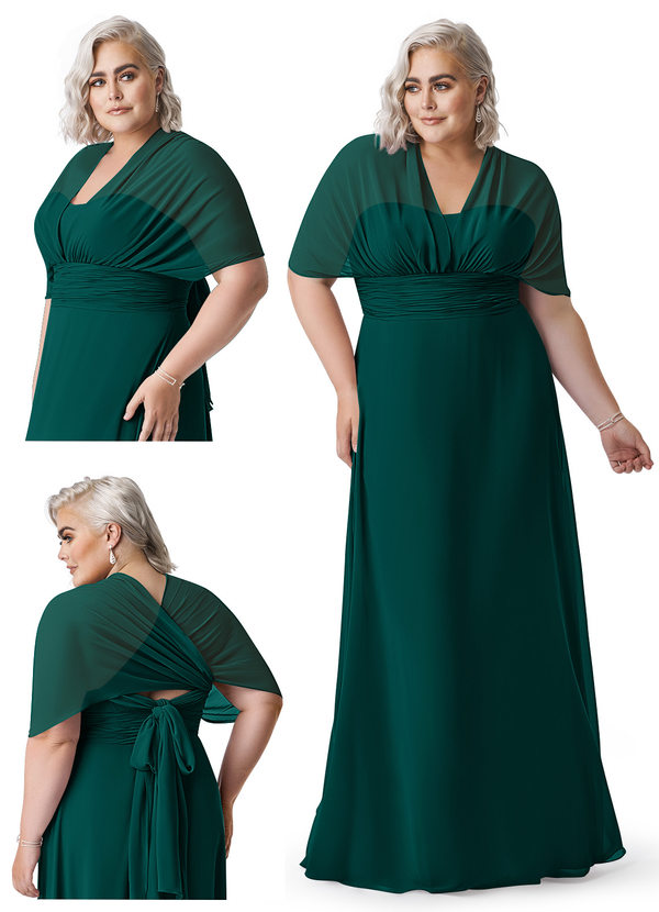 azazie pine bridesmaid dress